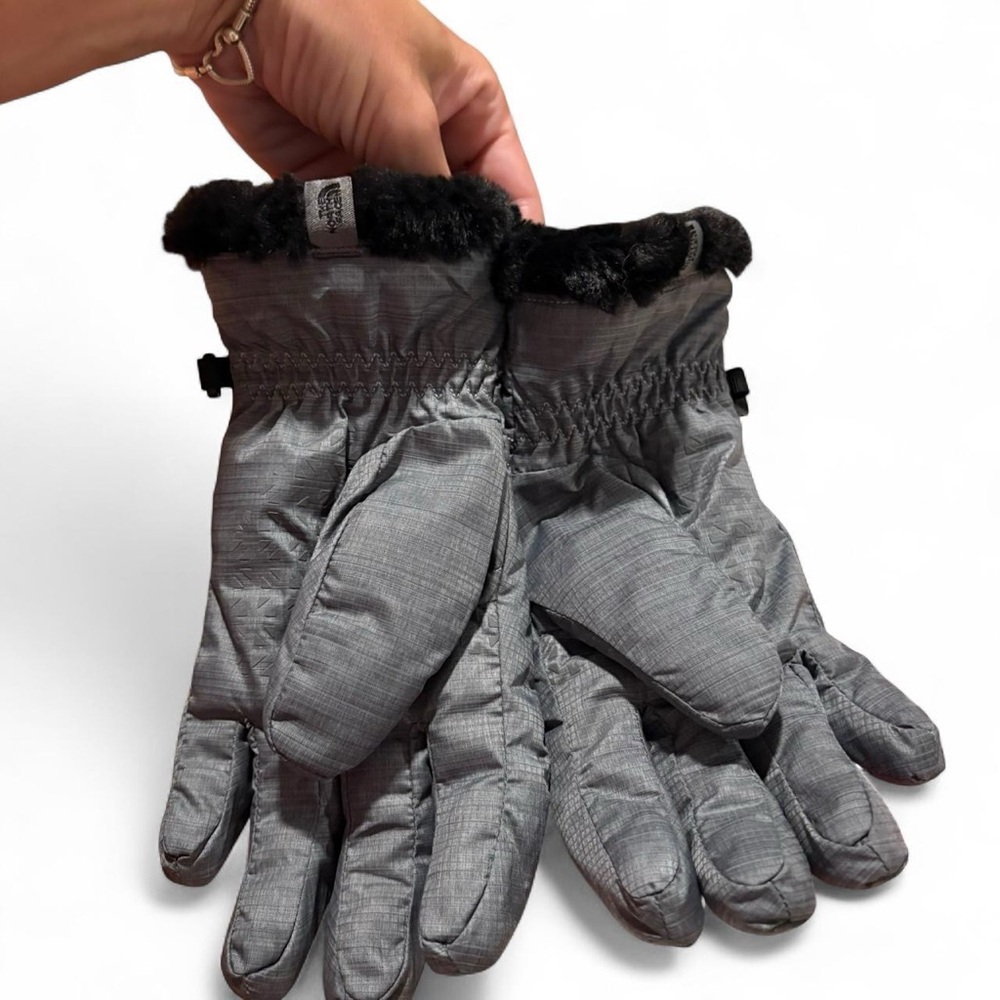 NWOT The North Face Charcoal Quilted Womens Gloves - Picture 4 of 7